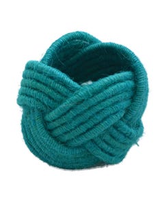 Turquoise Jute Napkin Ring - SALE ONLY