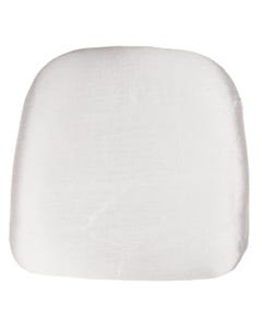 White Nova Solid Chair Pad Cover - SALE ONLY